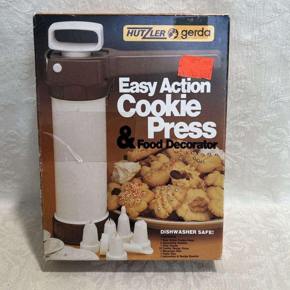Vintage 1983 Hutzler Gerda Easy Action Cookie Press Food Decorator West Germany